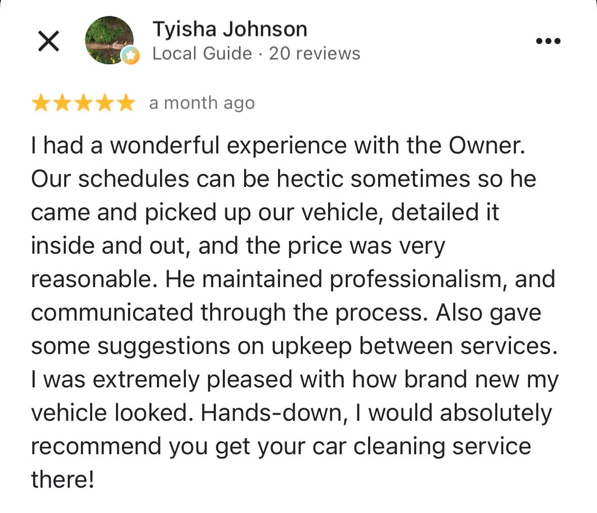 Customer testimonial
