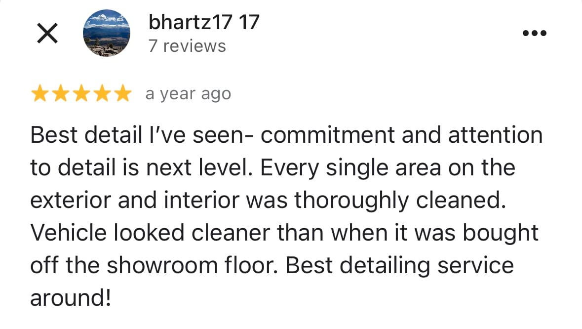 Customer testimonial