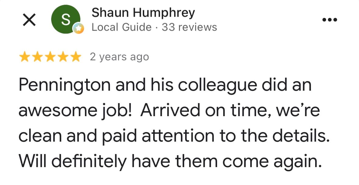 Customer testimonial