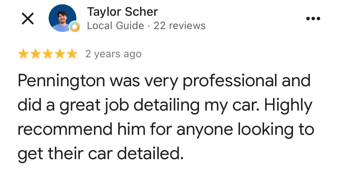 Customer testimonial