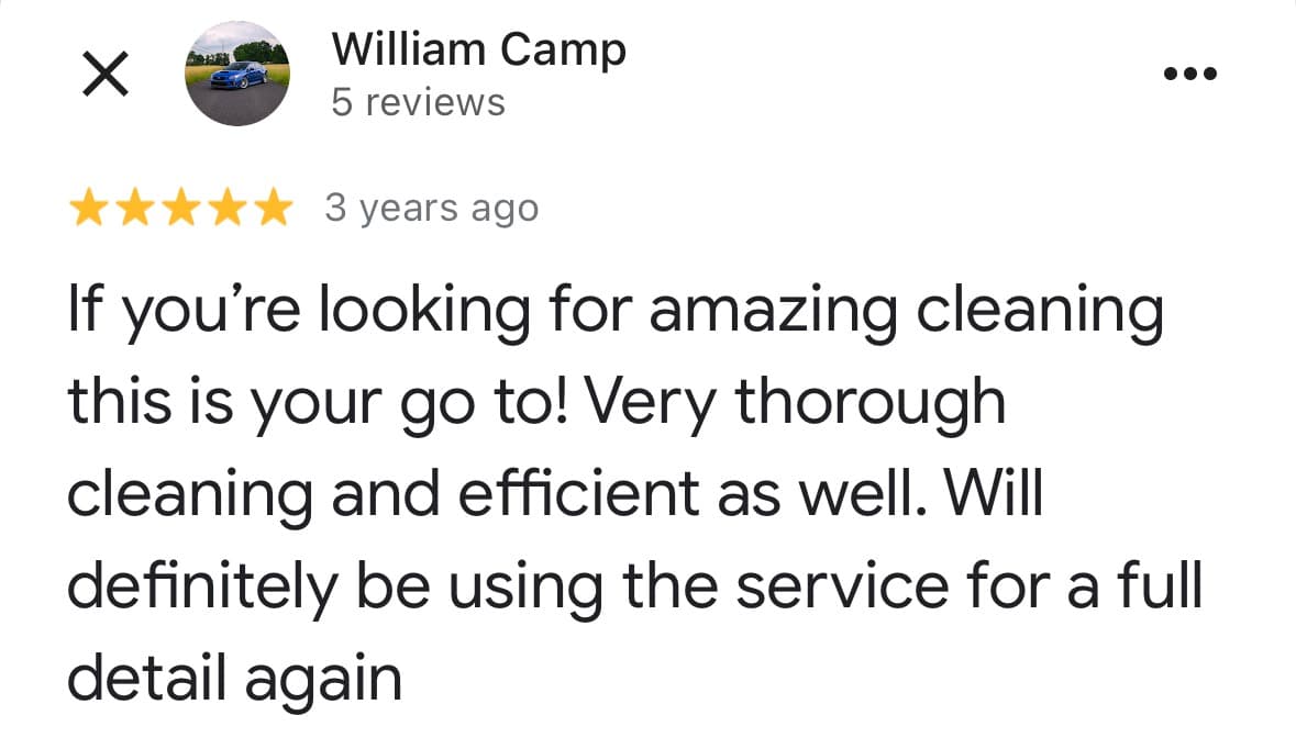 Customer testimonial