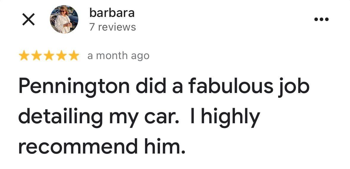 Customer testimonial