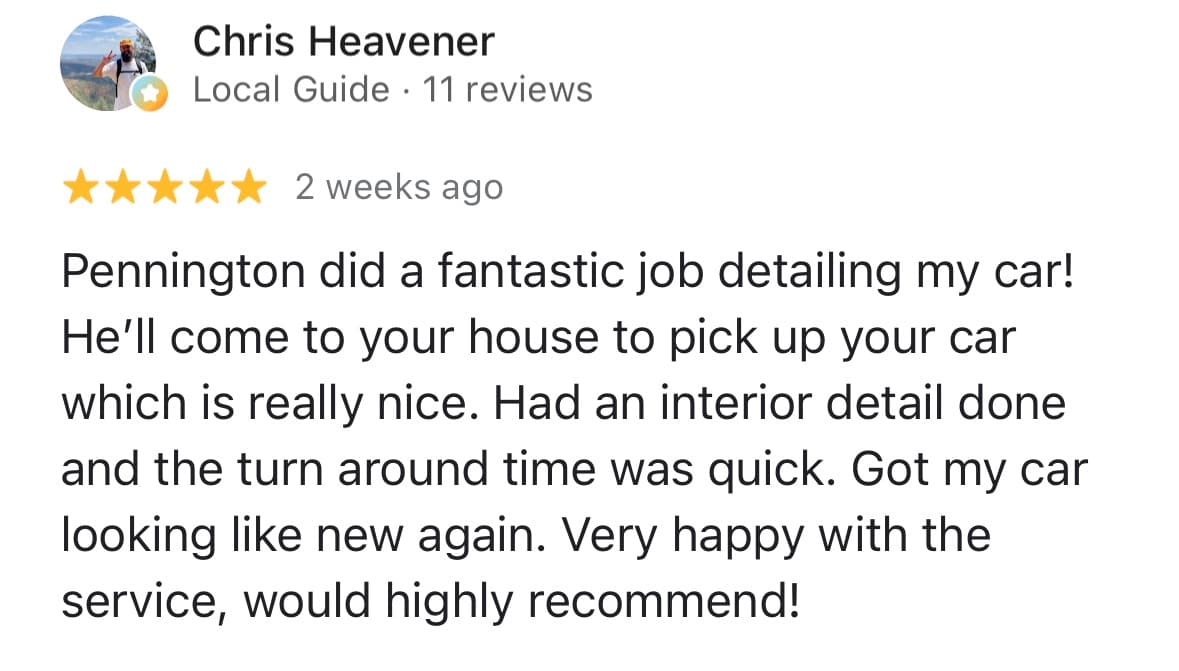 Customer testimonial