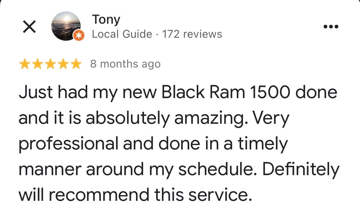 Customer testimonial