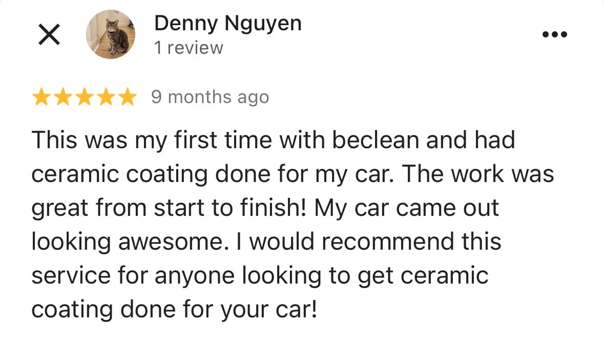 Customer testimonial