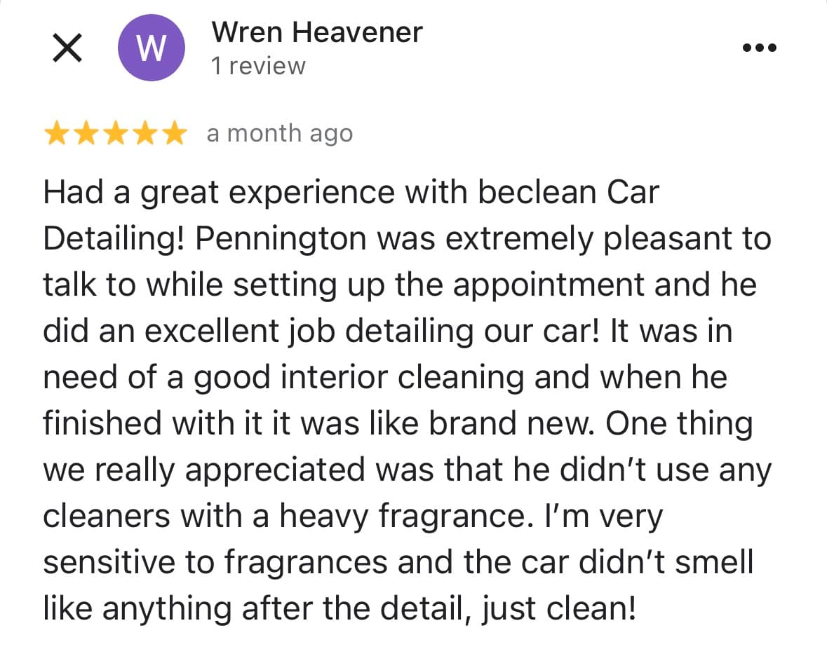 Customer testimonial