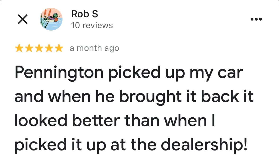 Customer testimonial
