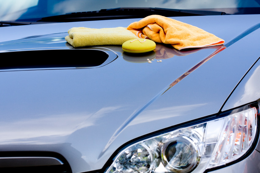 Car roof cleaning supplies